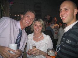 Stephan mit Tante und Cousin